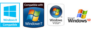 Windows 8, Windows 7, Windows Vista, Windows XP